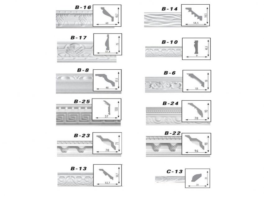 BAGHETE DECORATIVE DIN POLISTIREN CU MODEL